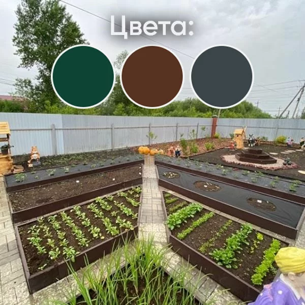 Проекты французских грядок с полимерным покрытием