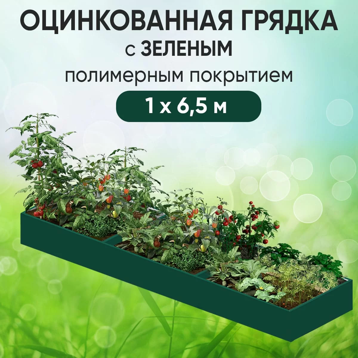 Грядка зеленая (1 х 6,5)